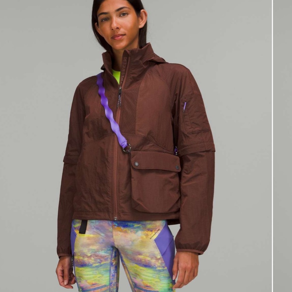 NWT lululemon convertible ripstop hiking jacket 6 - ancient copper
